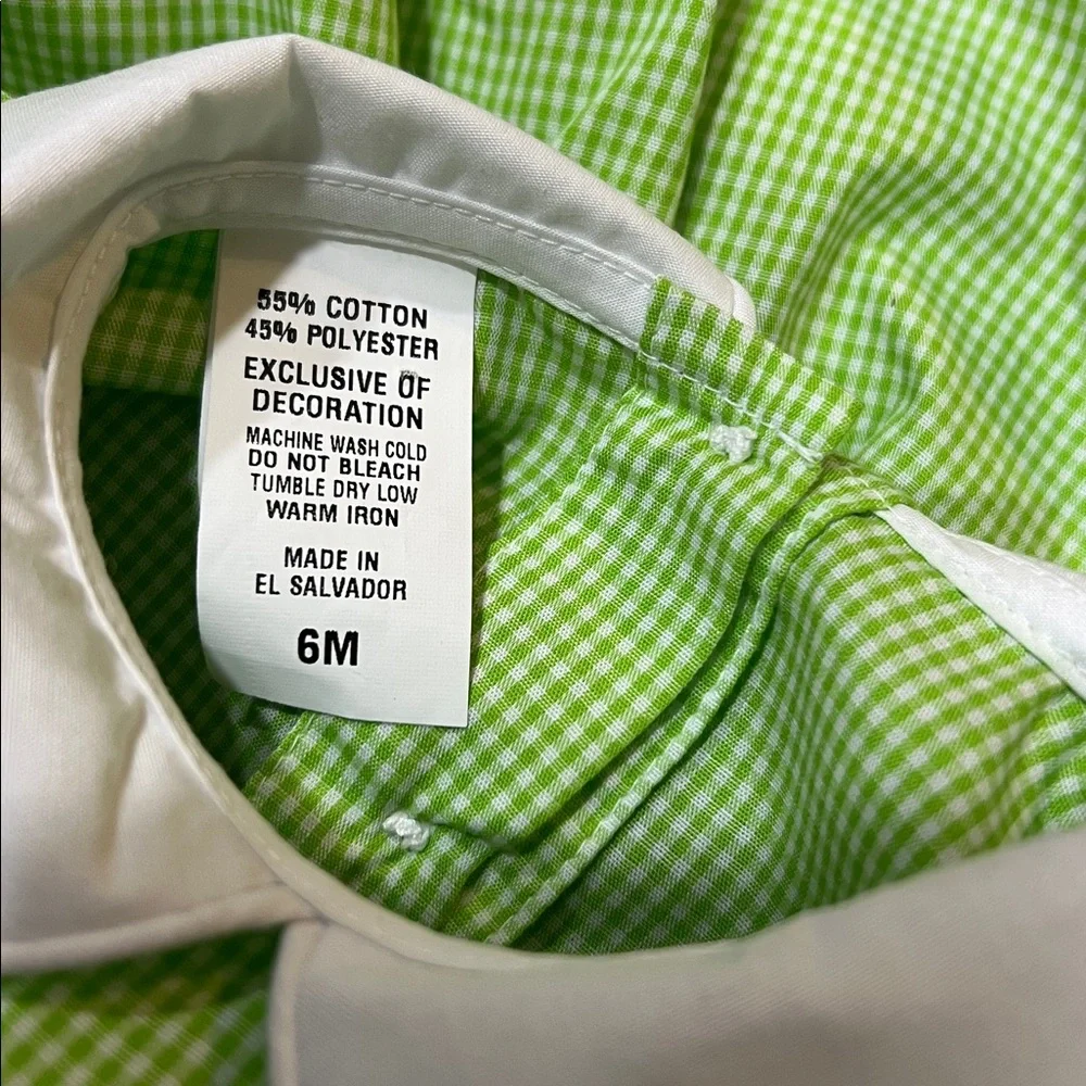 Cute as a bug smocked bubble size 6M made in El Salvador - Picture 5 of 6